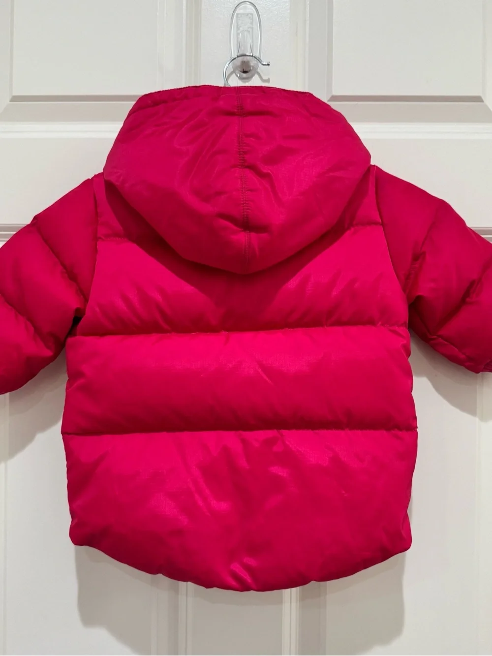 Ralph Lauren Toddler Girl’s Pink Puffer Jacket with Hood Size 2/2T